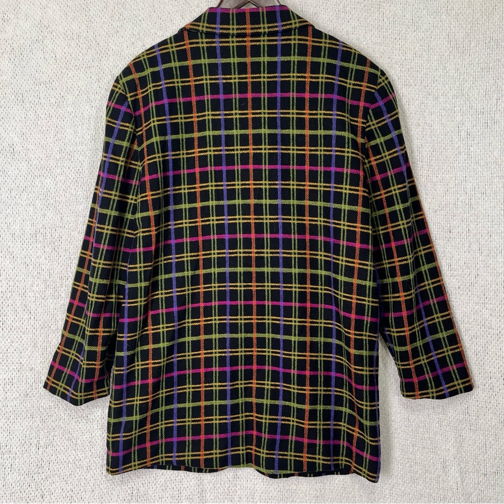 Vintage The Limited Wool Blend Blazer Women L Jacket Groovy 80s 90s USA Made - Picture 13 of 16